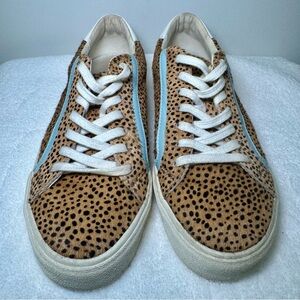Madewell Sidewalk Low-Top Sneakers in Spotted‎ Calf Hair Faraway Sky Multi 9.5